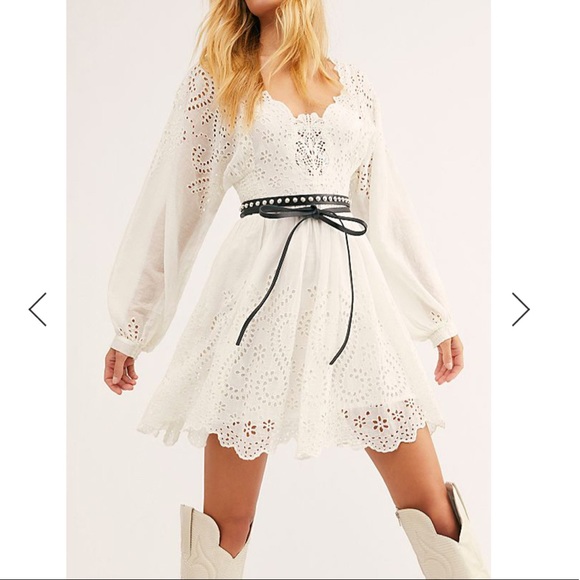 Free People Lottie Ivory Dress - Picture 1 of 9